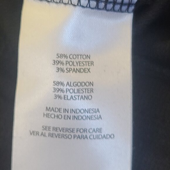 NWT EDDIE BAUER Cotton Blend Black Casual Capri Pants Soft Stretch Size Large - Picture 6 of 9